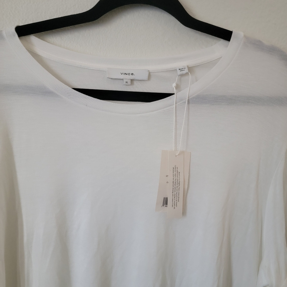 VINCE Plain White Tee XL - Picture 3 of 5